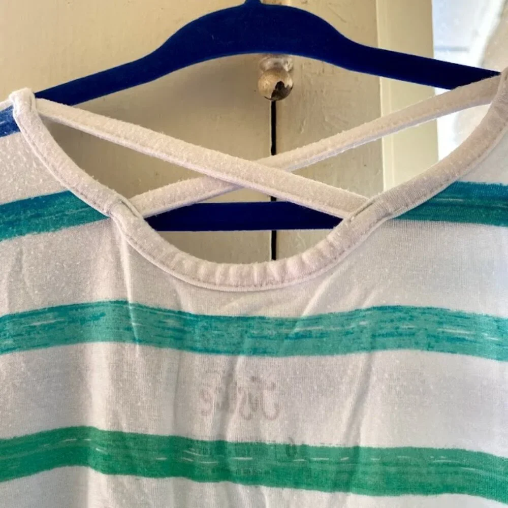 Justice Girl's Handkerchief Stripe Top